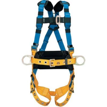 WERNER LADDER - FALL PROTECTION Werner LITEFIT Construction Harness, Tongue Buckle Legs, Small H332101